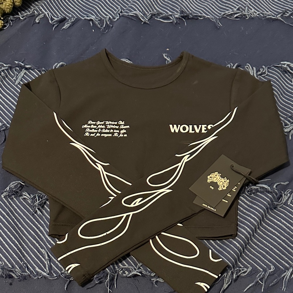 Darc Sport Black Long Sleeve with White Graphic